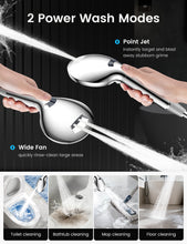 Load image into Gallery viewer, MEKO Hard Water Filter Shower Head, 15 Stage Shower Filter 7 Spray Modes High Pressure Shower Heads and 1.5m Hose, Residual Chlorine Remove Shower Filter, Handheld Shower Head and Hose (Matt Silver)
