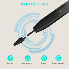 Load image into Gallery viewer, MEKO Dual System Pencil for Apple iPad & iPhone & Android, 15-Minute Fast Charge Universal Stylus Pens for Touch Screen, Precision Stylus for iPad Pro, Air, Mini(with Palm Rejection), Tablet Black