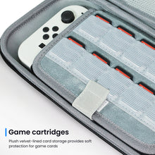 Load image into Gallery viewer, MEKO Carrying Case for Nintendo Switch 2 2025 and Console, Protective Travel Case with 10 Game Cartridges, Hard Portable Shell Pouch Compatible with Nintendo Switch 2 Console & Accessories Black
