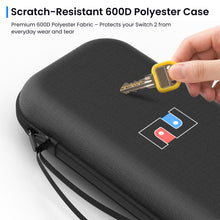 Load image into Gallery viewer, MEKO Carrying Case for Nintendo Switch 2 2025 and Console, Protective Travel Case with 10 Game Cartridges, Hard Portable Shell Pouch Compatible with Nintendo Switch 2 Console & Accessories Black