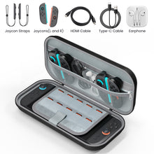 Load image into Gallery viewer, MEKO Carrying Case for Nintendo Switch 2 2025 and Console, Protective Travel Case with 10 Game Cartridges, Hard Portable Shell Pouch Compatible with Nintendo Switch 2 Console & Accessories Black