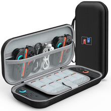 Load image into Gallery viewer, MEKO Carrying Case for Nintendo Switch 2 2025 and Console, Protective Travel Case with 10 Game Cartridges, Hard Portable Shell Pouch Compatible with Nintendo Switch 2 Console & Accessories Black
