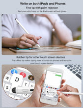 Load image into Gallery viewer, Fast-charging model II anti-false touch active pen white (silicone head 3 + pen tip 3 + dust plug 1)