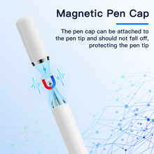 Load image into Gallery viewer, MEKO Stylus Pens for Touch Screens 3Pack, 2 in 1 Tablet Pencil with Magnetic Cap, High Precision Stylus Pen for iPad Compatible with Apple, iPhone, Android, Tablets, Phones, Switch (Black&White&Rose)