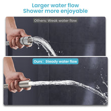 Load image into Gallery viewer, MEKO Shower Hose 1.8m, Stainless Steel Leakproof Shower Hoses,Replacement 9mm (Outer)/6mm(Inner) Large Bore Universal Standard G1/2" High Pressure Resistance, Anti-Kink Hose (Nickel Brushed)