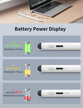 Load image into Gallery viewer, Fast-charging model II anti-false touch active pen white (silicone head 3 + pen tip 3 + dust plug 1)