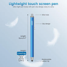 Load image into Gallery viewer, MEKO 10 Pack Stylus Pens for Touch Screens with Extra 20 Rubber Tips