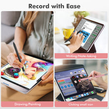 Load image into Gallery viewer, MEKO Switch Stylus Pens for Touch Screens 2Pack, Universal Tablet Pen Capacitive 3 in 1 Stylus for iPhone/iPad/pro/Mini/Air/Samsung/Honor/Xiaomi/Tablet/Switch 2 (Black + Rose Gold)
