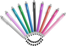 Load image into Gallery viewer, MEKO 10 Pack Stylus Pens for Touch Screens with Extra 20 Rubber Tips