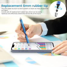 Load image into Gallery viewer, MEKO 10 Pack Stylus Pens for Touch Screens with Extra 20 Rubber Tips
