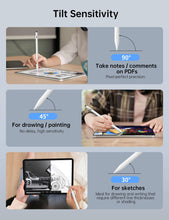Load image into Gallery viewer, Fast-charging model II anti-false touch active pen white (silicone head 3 + pen tip 3 + dust plug 1)