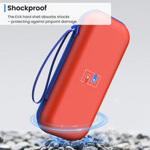 Load image into Gallery viewer, MEKO Carrying Case Compatible with Nintendo Switch 2 and Console 2025, Protective Travel Case with 10 Game Cartridges, Hard Portable Shell Pouch for Nintendo Switch 2 Console & Accessories Red+Blue