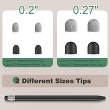 Load image into Gallery viewer, 2 in 1 rubber stylus Touch Pen Universal -2 PCS