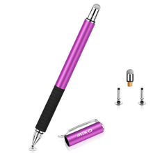 Load image into Gallery viewer, 2-in-1 Stylus Precision Disc Styli Touch Screen Pen with 3 Replaceable Tips