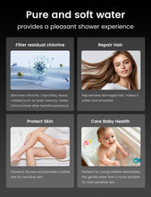 Load image into Gallery viewer, MEKO Hard Water Filter Shower Head, 15 Stage Shower Filter 7 Spray Modes High Pressure Shower Heads and 1.5m Hose, Residual Chlorine Remove Shower Filter, Handheld Shower Head and Hose (Matt Silver)
