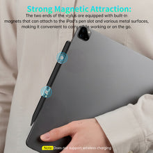 Load image into Gallery viewer, MEKO Dual System Pencil for Apple iPad &amp; iPhone &amp; Android, 15-Minute Fast Charge Universal Stylus Pens for Touch Screen, Precision Stylus for iPad Pro, Air, Mini(with Palm Rejection), Tablet Black
