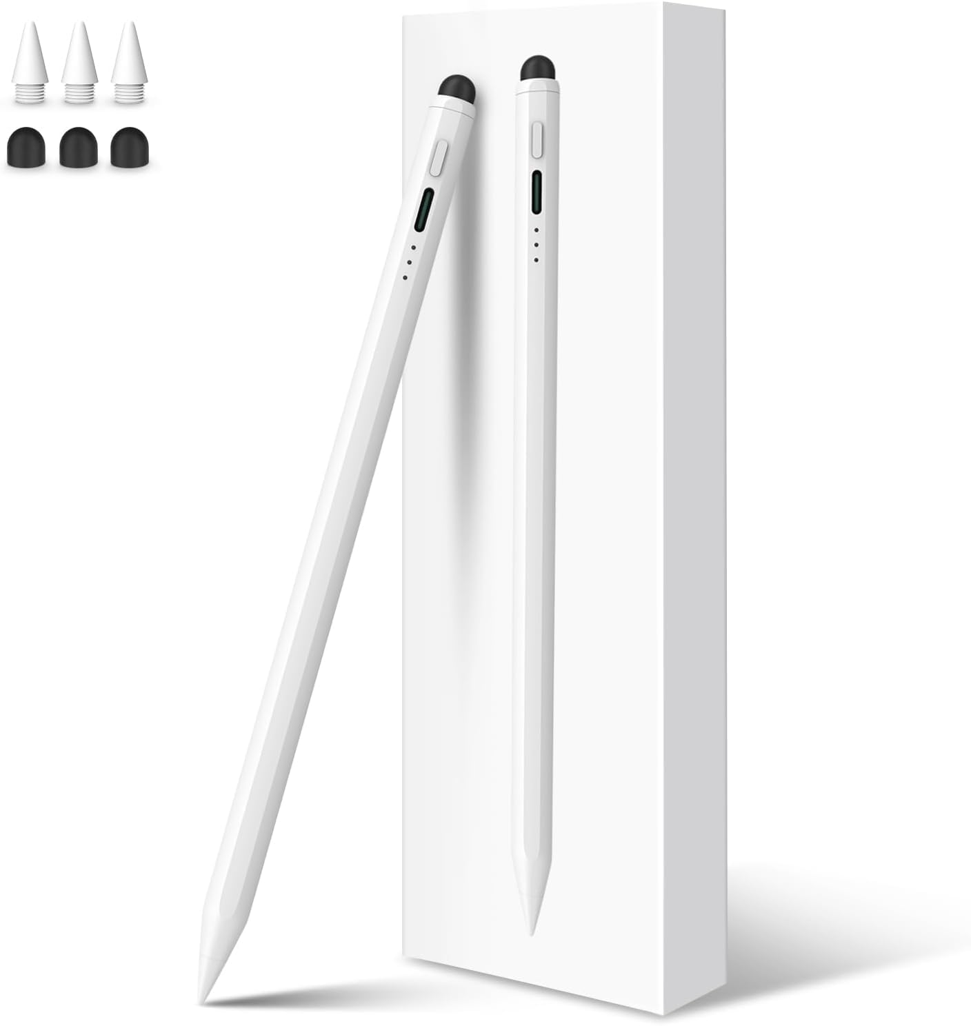 Fast-charging model II anti-false touch active pen white (silicone hea ...