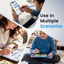 Load image into Gallery viewer, MEKO 2-in-1 Stylus Pens for Touch Screens 3Pack, Anti-Slip Grip High Capacitive Universal Tablet Pen for iPhone/iPad/pro/Mini/Air/Samsung/Tablet/Switch, 3 Disc Tips and Rubber Tips
