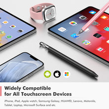 Load image into Gallery viewer, MEKO Switch Stylus Pens for Touch Screens 2Pack, Universal Tablet Pen Capacitive 3 in 1 Stylus for iPhone/iPad/pro/Mini/Air/Samsung/Honor/Xiaomi/Tablet/Switch 2 (Black + Rose Gold)
