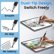 Load image into Gallery viewer, MEKO 2-in-1 Stylus Pens for Touch Screens 3Pack, Anti-Slip Grip High Capacitive Universal Tablet Pen for iPhone/iPad/pro/Mini/Air/Samsung/Tablet/Switch, 3 Disc Tips and Rubber Tips
