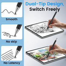 Load image into Gallery viewer, MEKO 2-in-1 Stylus Pens for Touch Screens 3Pack, Anti-Slip Grip High Capacitive Universal Tablet Pen for iPhone/iPad/pro/Mini/Air/Samsung/Tablet/Switch, 3 Disc Tips and Rubber Tips
