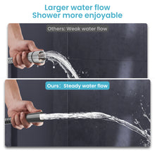 Load image into Gallery viewer, MEKO Shower Hose 1.8m, Stainless Steel Leakproof Shower Hoses，Replacement 9mm (Outer)/6mm(Inner) Large Bore Universal Standard G1/2&quot; High Pressure Resistance, Anti-Kink Hose (Grey)

