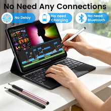 Load image into Gallery viewer, MEKO 2-in-1 Stylus Pens for Touch Screens 3Pack, Anti-Slip Grip High Capacitive Universal Tablet Pen for iPhone/iPad/pro/Mini/Air/Samsung/Tablet/Switch, 3 Disc Tips and Rubber Tips
