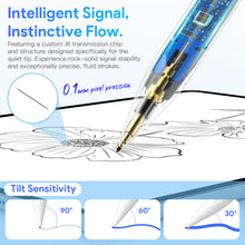 Load image into Gallery viewer, MEKO Ultra-Quiet Pencil for Apple iPad 2018-2026, 2X Fast Charge Stylus Pen for iPad a16 Compatible with iPad 6th-11th Gen, Pro 12.9/11/13/ M4/ M5, Air 3/4/5/M2/M3, Mini 5-7th Gen, Palm Rejection
