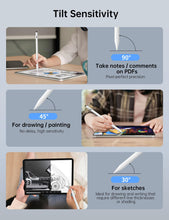 Load image into Gallery viewer, Fast-charging model II anti-false touch active pen white (silicone head 3 + pen tip 3 + dust plug 1)
