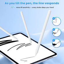 Load image into Gallery viewer, MEKO Pencil for Apple iPad 2018-2026, 10H Battery Life, 0.1mm Pixel Precision, Palm Rejection Pen for iPad 11 A16/10/9/8/7/6th Gen, Pro 12.9/11/13 Inch M4/M5, Air 3/4/5/M2/M3, 2 Extra Tips
