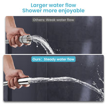 Load image into Gallery viewer, MEKO Shower Hose 1.8m, Stainless Steel Leakproof Shower Hoses，Replacement 9mm (Outer)/6mm(Inner) Large Bore Universal Standard G1/2&quot; High Pressure Resistance, Anti-Explosion &amp; Anti-Kink Hose (Silver)
