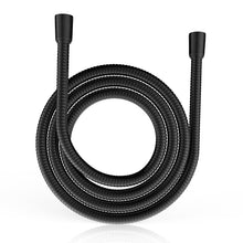 Load image into Gallery viewer, MEKO Shower Hose 1.8m, Stainless Steel Leakproof Shower Hoses，Replacement 9mm (Outer)/6mm(Inner) Large Bore Universal Standard G1/2&quot; High Pressure Resistance, Anti-Explosion and Anti-Kink Hose (Black)
