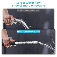 Load image into Gallery viewer, MEKO Shower Hose 1.8m, Stainless Steel Leakproof Shower Hoses，Replacement 9mm (Outer)/6mm(Inner) Large Bore Universal Standard G1/2&quot; High Pressure Resistance, Anti-Explosion and Anti-Kink Hose (Black)
